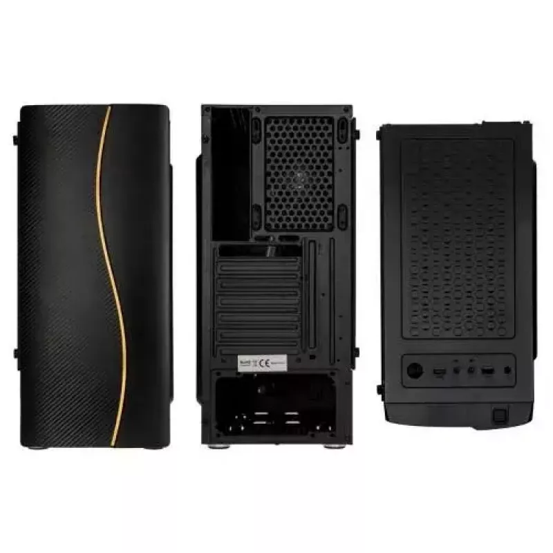 Kolink Inspire K5 ARGB Midi Tower -kotelo, musta