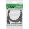 InLine DisplayPort-kaapeli musta kullattu 3m