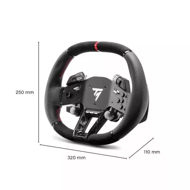 Thrustmaster Hypercar Wheel Add-On musta, hopea ohjauspyörä PC, PlayStation 4, PlayStation 5, Xbox, Xbox One