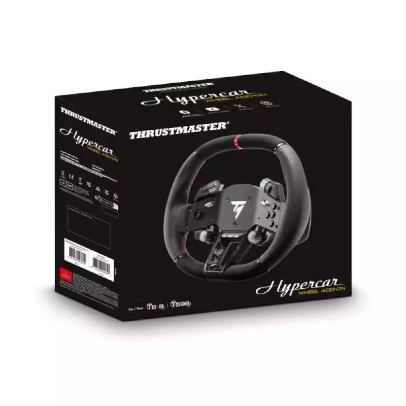 Thrustmaster Hypercar Wheel Add-On musta, hopea ohjauspyörä PC, PlayStation 4, PlayStation 5, Xbox, Xbox One