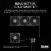 CORSAIR iCUE Link RX140 MAX 140 mm PWM-tuuletin, paksu, laajennus