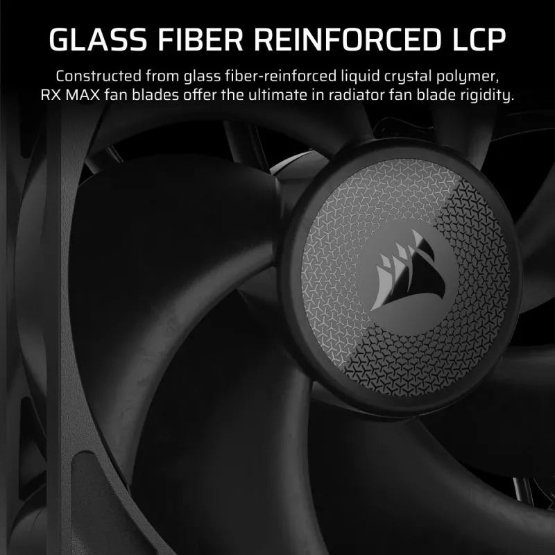 CORSAIR iCUE Link RX140 MAX 140 mm PWM-tuuletin, paksu, laajennus