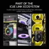 CORSAIR iCUE Link RX140 MAX 140 mm PWM-tuuletin, paksu, laajennus
