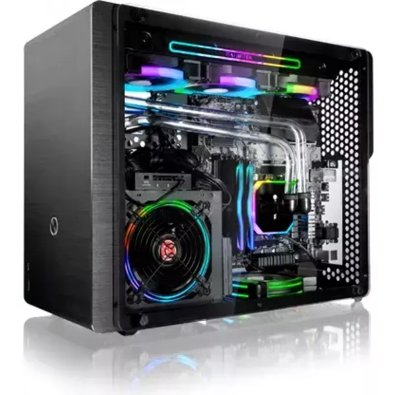 PC-kotelo RAIJINTEK Ophion M Evo ALS Midi Tower musta, läpinäkyvä
