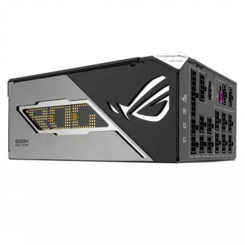 Virtalähde ASUS ROG THOR-1600T3-GAMING 1600 W, 80 PLUS Titanium, ATX 3.1, täysmodulaarinen, OLED-näyttö