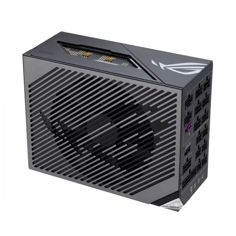 Virtalähde ASUS ROG THOR-1600T3-GAMING 1600 W, 80 PLUS Titanium, ATX 3.1, täysmodulaarinen, OLED-näyttö