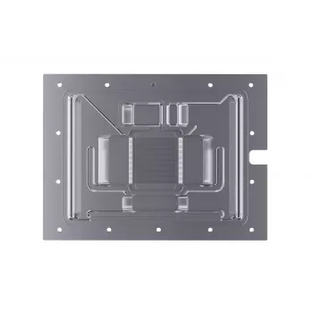 Vesiblokki + taustalevy Alphacool 13456 akryyli alumiini musta hopea läpinäkyvä