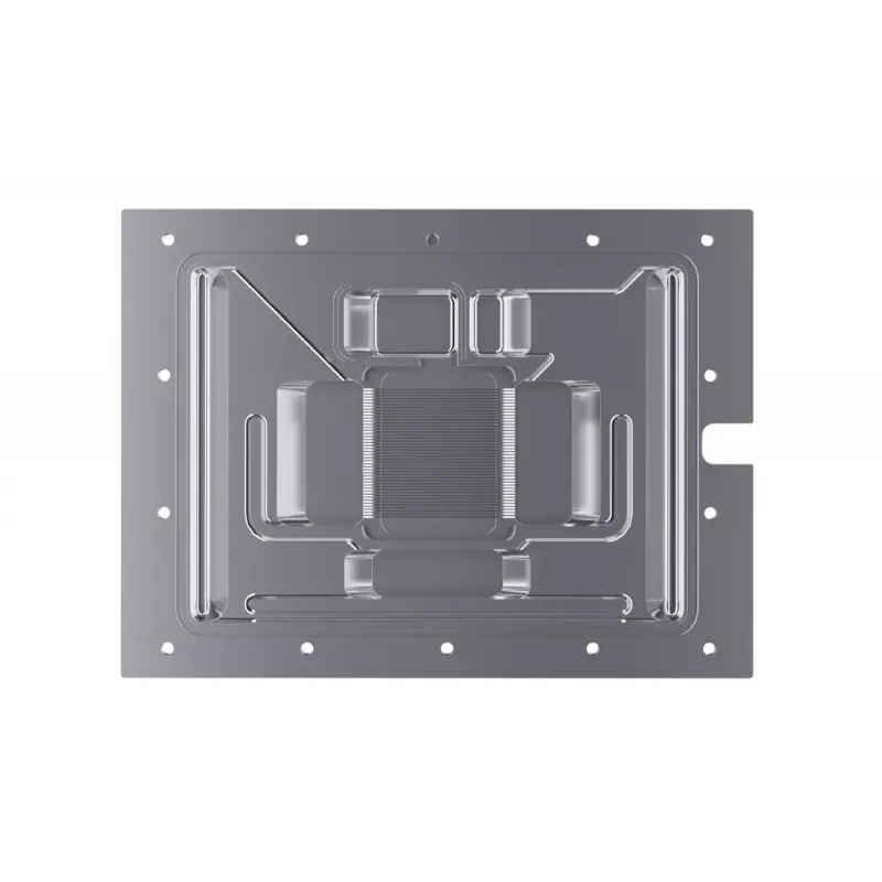 Vesiblokki + taustalevy Alphacool 13456 akryyli alumiini musta hopea läpinäkyvä