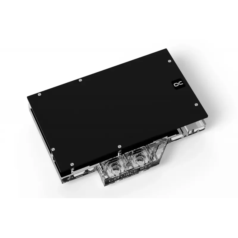 Vesiblokki + taustalevy Alphacool 13456 akryyli alumiini musta hopea läpinäkyvä