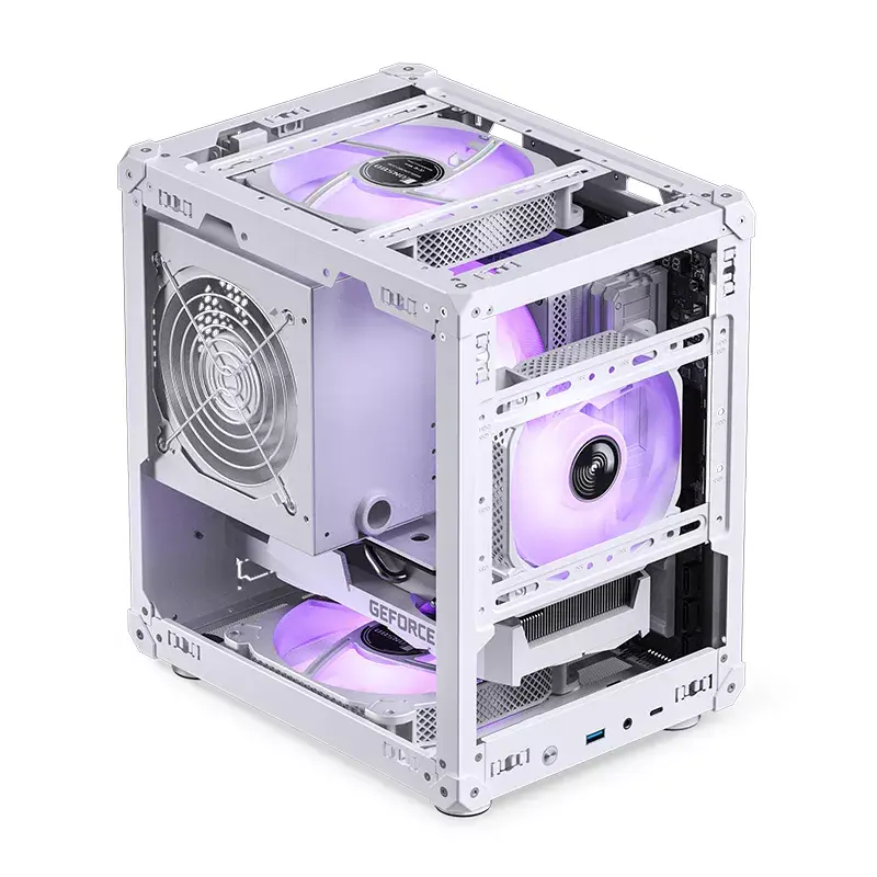PC-kotelo Jonsbo C6 Mini Tower valkoinen