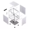 PC-kotelo Jonsbo C6 Mini Tower valkoinen
