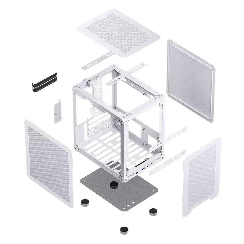 PC-kotelo Jonsbo C6 Mini Tower valkoinen