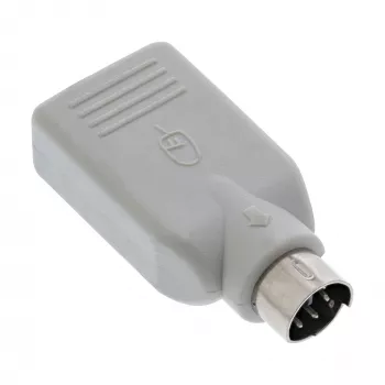 InLine USB-sovitin USB A naaras / PS/2 uros, PS/2 uros, USB A, beige