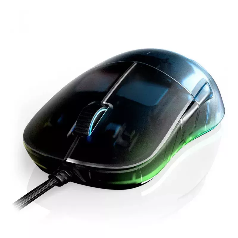 Pelihiiri Endgame Gear EGG-XM1RGB-DF — optinen oikeakätisille, USB Type-A, 16000 DPI, 6 painiketta, läpinäkyvä