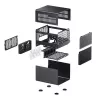 Tietokonekotelo Jonsbo N3 Mini Tower musta