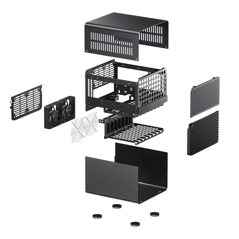 Tietokonekotelo Jonsbo N3 Mini Tower musta