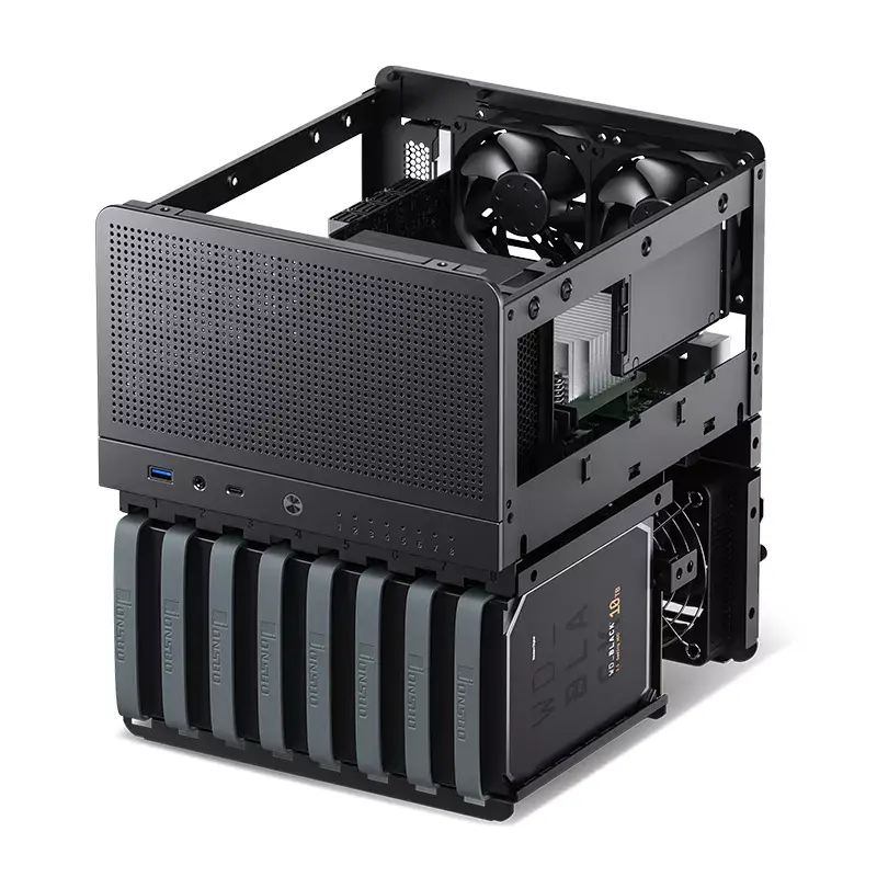 Tietokonekotelo Jonsbo N3 Mini Tower musta
