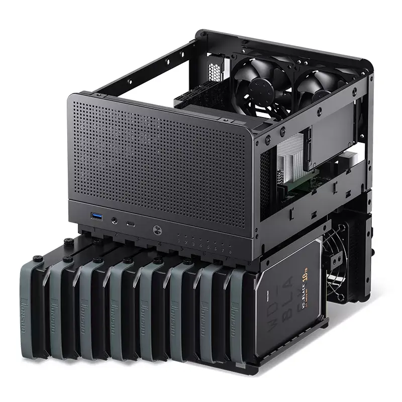 Tietokonekotelo Jonsbo N3 Mini Tower musta