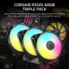 CORSAIR ArGB-tuuletin – RS ARGB Series 120 120 mm kolmen pakkaus
