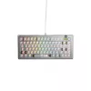 Glorious Gaming GMMK 3 PRO 75% Barebones Wired Silver - US, 75%, johdollinen, USB, RGB LED, hopea