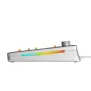 Glorious Gaming GMMK 3 PRO 75% Barebones Wired Silver - US, 75%, johdollinen, USB, RGB LED, hopea
