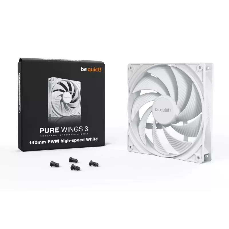 be quiet! Pure Wings 3 140mm PWM High-Speed White -tietokonetuulettimet 14 cm 1 kpl