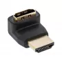 InLine HDMI-adapteri, uros/naaras, ylöspäin kulma, kullatut koskettimet, 4K2K