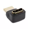 InLine HDMI-adapteri, uros/naaras, ylöspäin kulma, kullatut koskettimet, 4K2K