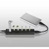 Axagon HUE-SA7BP 7x USB 3.0 ALU LATAUSKESKITIN musta sis. virtalähteen
