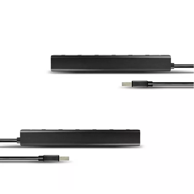 Axagon HUE-SA7BP 7x USB 3.0 ALU LATAUSKESKITIN musta sis. virtalähteen
