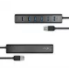 Axagon HUE-SA7BP 7x USB 3.0 ALU LATAUSKESKITIN musta sis. virtalähteen