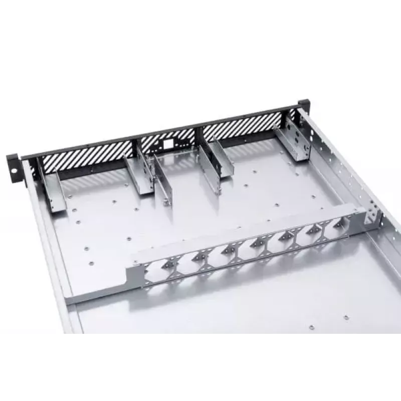Alphacool ES 1U 19 tuuman palvelinkotelo, vesijäähdytysvalmis, Musta/Harmaa