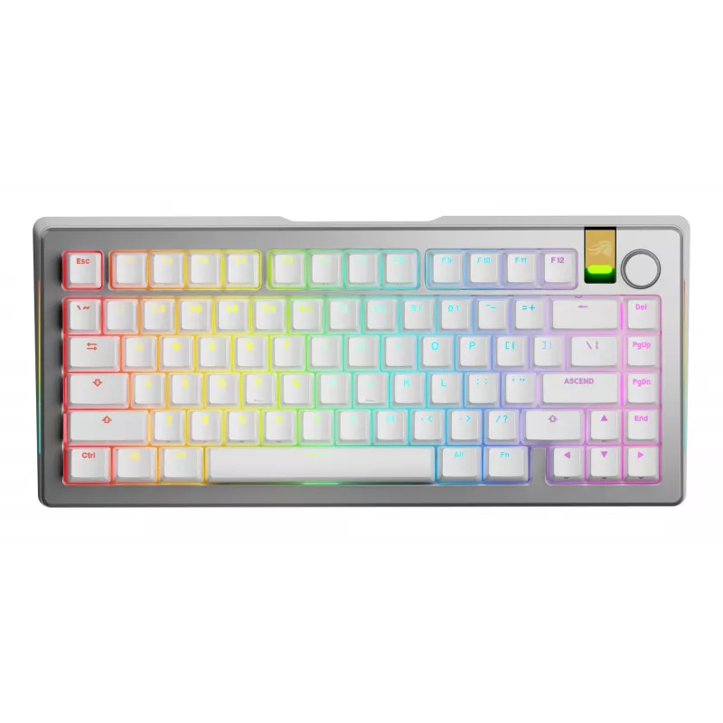 Glorious Gaming GMMK 3 PRO HE 75% valmiiksi koottu langaton Silver - US