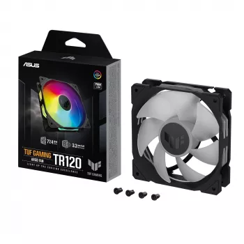 ASUS TUF Gaming TR120 ARGB tuuletin - yksittäispakkaus tietokonekotelo 12 cm musta
