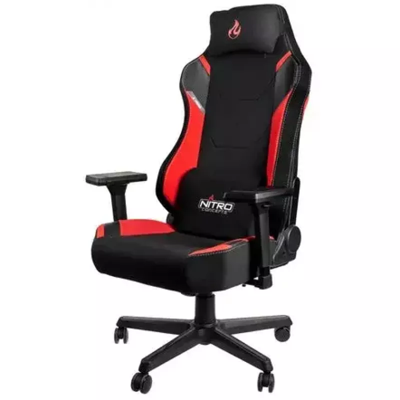 Nitro Concepts X1000 NC-X1000-BR pelituoli, T-muotoinen, kallistettava, Inferno Red