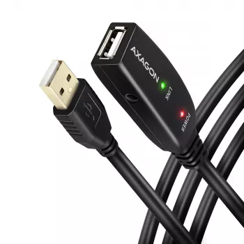 Axagon ADR-215 USB 2.0 A-M -> A-F aktiivinen jatko-/toistinkaapeli 15 m