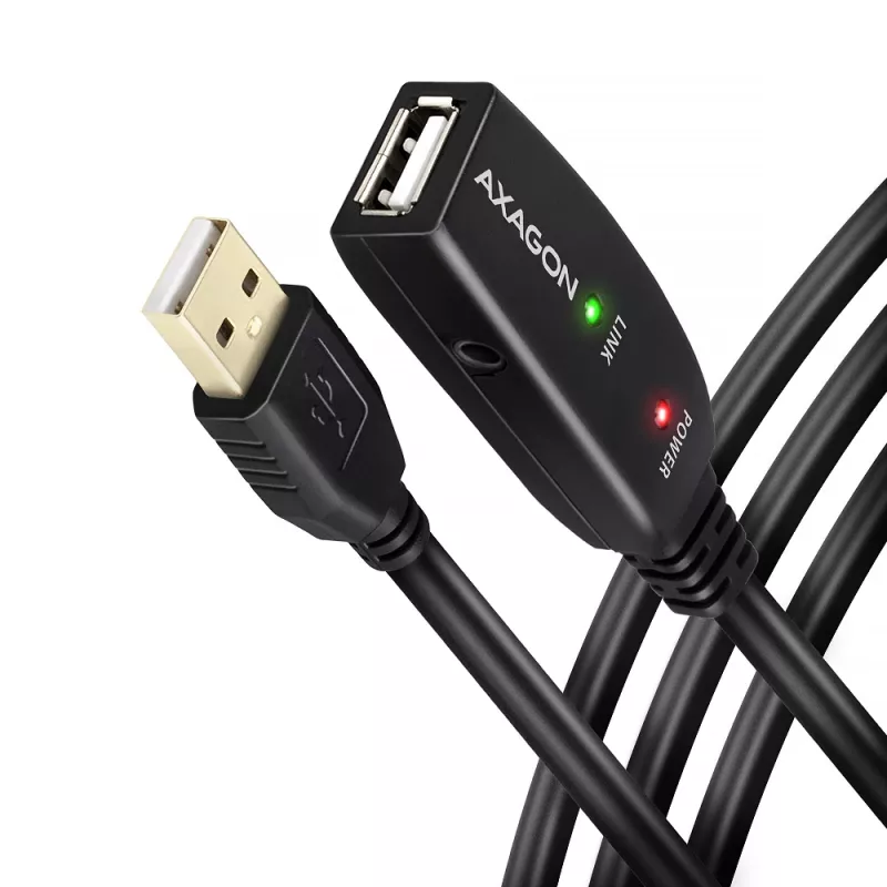 Axagon ADR-215 USB 2.0 A-M -> A-F aktiivinen jatko-/toistinkaapeli 15 m