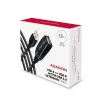 Axagon ADR-215 USB 2.0 A-M -> A-F aktiivinen jatko-/toistinkaapeli 15 m