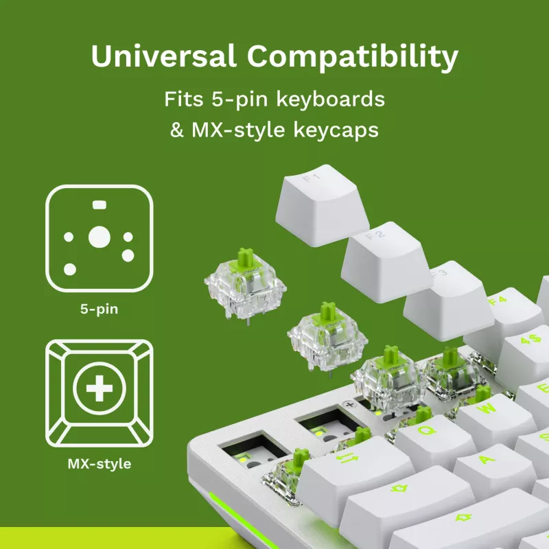 Glorious Gaming Glorious Raptor Clicky -mekaaniset kytkimet – 36 kpl