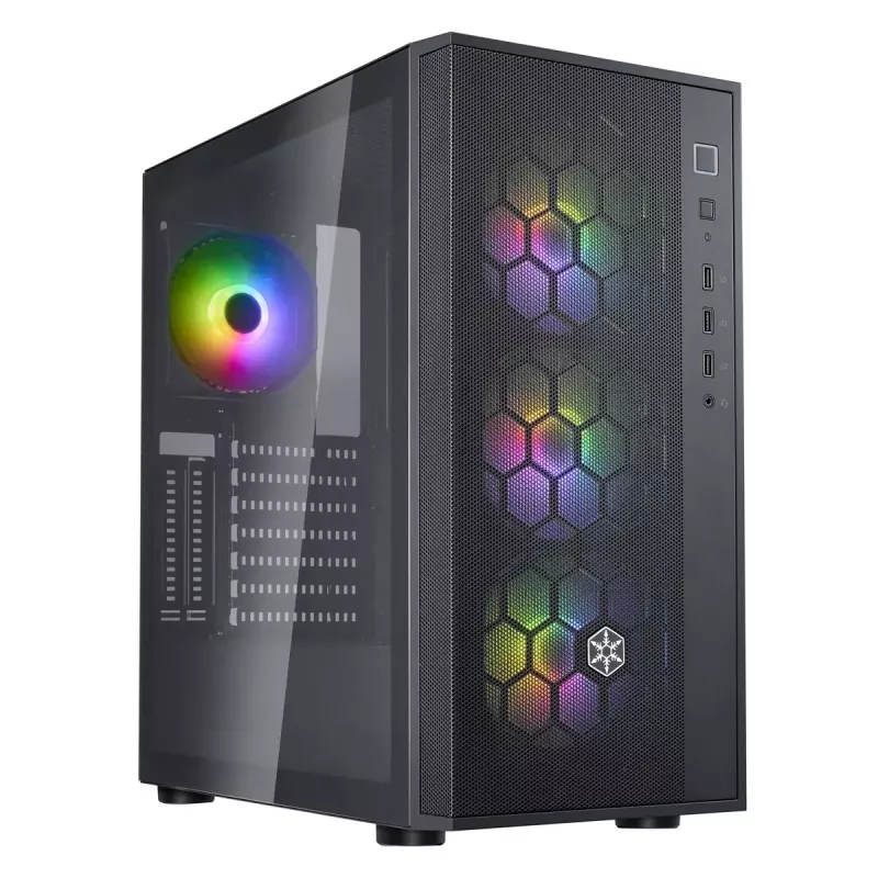 Silverstone FARA R1 -tietokonekotelo Midi Tower musta