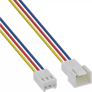 InLine tuuletinkaapelin jatkojohto 3-pin Molex uros/naaras pituus 0,60 m