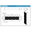 Alphacool NexXxoS UT60 Full Copper X-Flow jäähdytin 14240, 480 mm, musta