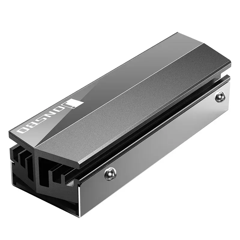 Jonsbo M.2 GREY passiivinen M.2 SSD -jäähdytin, 1 kpl, harmaa/musta