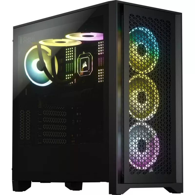 CORSAIR Mid-Tower-kotelo - Icue 4000d RGB Airflow - musta