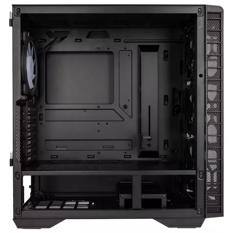 PC-kotelo Kolink Observatory Y AMD SE ARGB Midi Tower musta, läpinäkyvä
