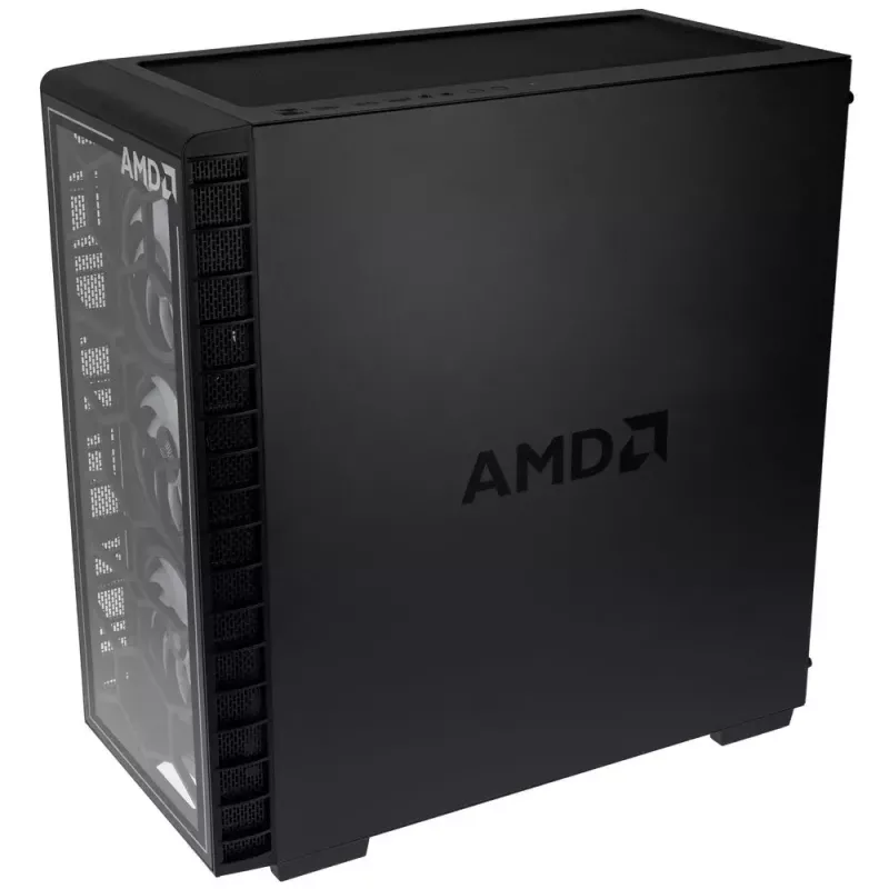 PC-kotelo Kolink Observatory Y AMD SE ARGB Midi Tower musta, läpinäkyvä