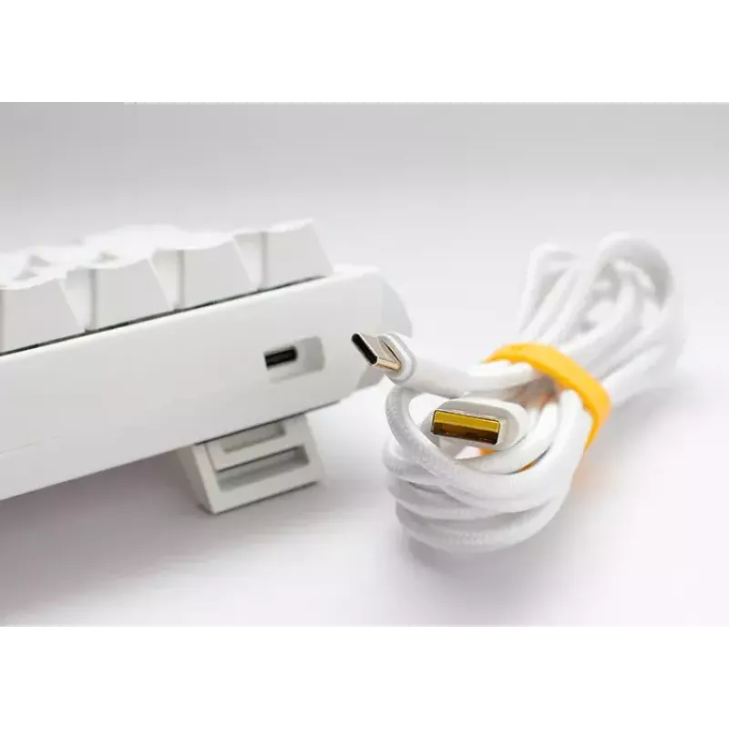Ducky One 3 Mini Pure White näppäimistö Gaming USB saksa mekaaninen RGB