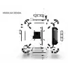 PC-kotelo Alphacool Apex Pro Skeleton Full Tower musta