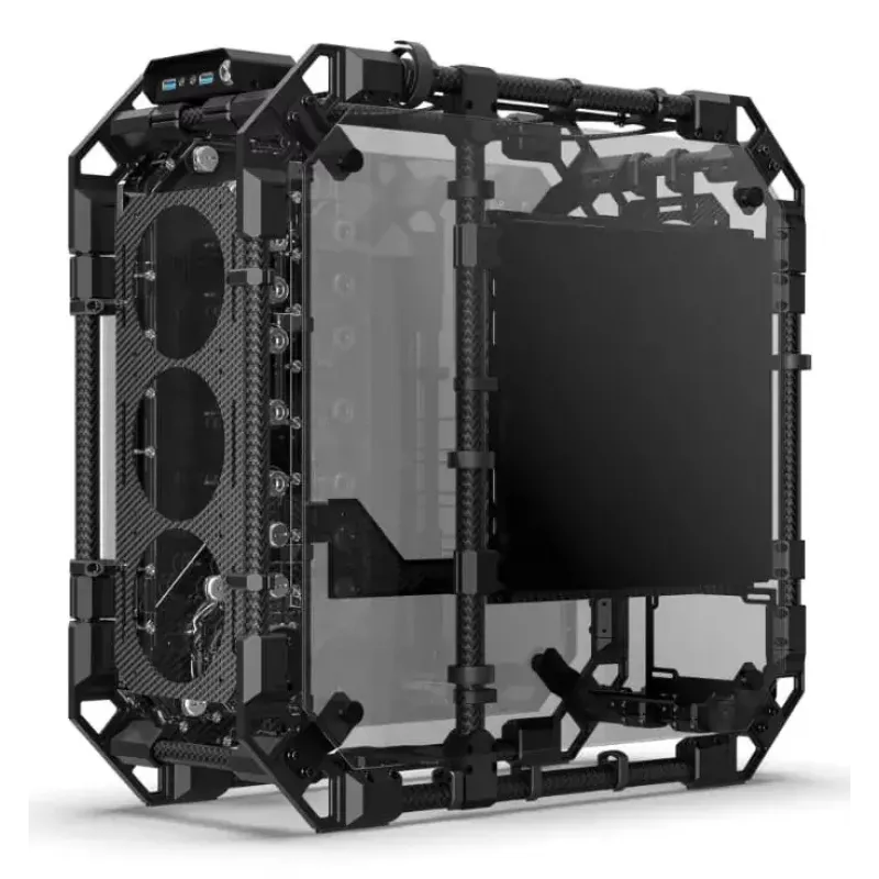 PC-kotelo Alphacool Apex Pro Skeleton Full Tower musta