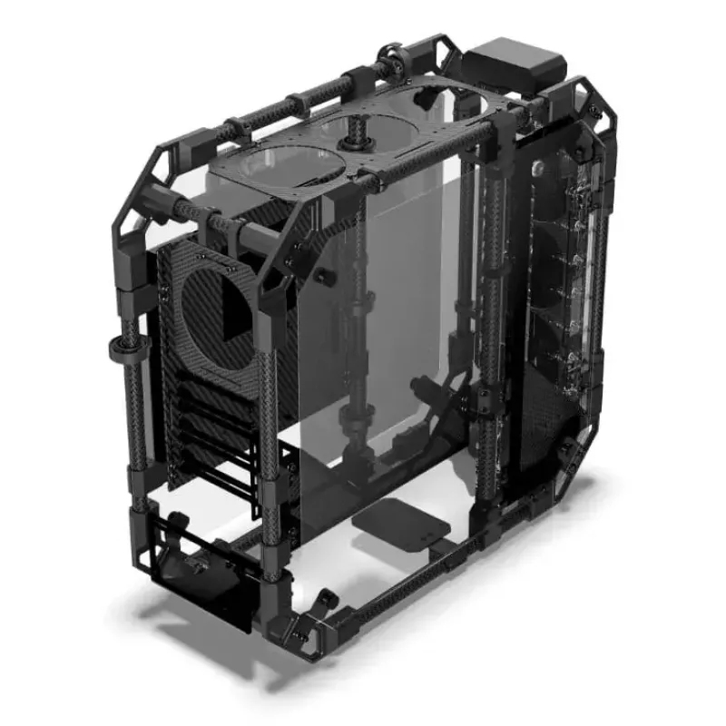 PC-kotelo Alphacool Apex Pro Skeleton Full Tower musta